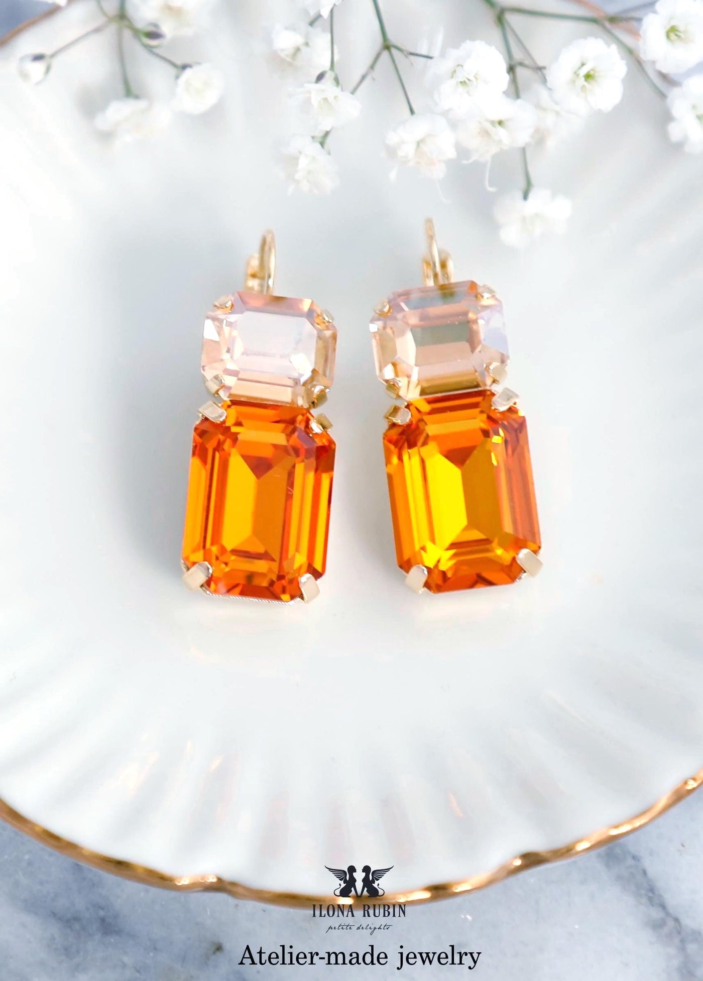Orange Drop Leverback Crystal Earrings, Dark Orange Crystal Earrings, Terracotta, Tangerine Wedding Jewelry, Burnt Orange Earrings