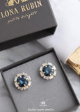 Navy Blue Wedding Cufflinks, Dark Blue Crystal Cufflinks, Deep Blue Cufflinks, Blue Cufflinks For Groom, Gift For Men, Groomsman Gift