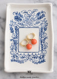 Coral Earrings, Coral Orange Huggie Earrings, Orange Gold Hoops, Everyday Huggie Drop Earrings, embellished with Swarovski coral pearls