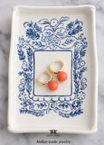 Coral Earrings, Coral Orange Huggie Earrings, Orange Gold Hoops, Everyday Huggie Drop Earrings, embellished with Swarovski coral pearls