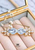 Bridal dusty Blue Barrette, Blue Bridal Hair Accessories