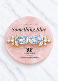 Bridal dusty Blue Barrette, Blue Bridal Hair Accessories