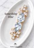 Bridal dusty Blue Barrette, Blue Bridal Hair Accessories