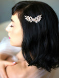 Bridal Hair Comb, Red Swarovski Hair Comb, Ruby Red Hair Comb