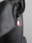 Champagne Earrings, Topaz Earrings, Bridal Drop Crystal Earrings