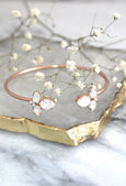 Bridal White Opal Bracelet, Bridal Crystal Opal Bracelet, White Opal Cuff Bracelet, Open Cuff Opal Bracelet, Bridesmaid Gifts, Gift For Her