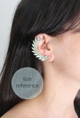 Ear Cuff Earrings, Bridal Climbing Crystal earrings
