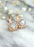 Dusty Blue Earrings, Bridesmaids Dusty Blue Drop Earrings