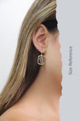 Bridal Cameo Earrings, Amber Vintage Crystal Earrings