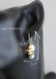 Skull Earrings, Gothic Bride Earrings, Skull Drop Earrings