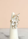 Clear Crystal Swarovski Cocktail Ring, Statement Crystal Ring