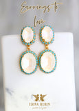 White Opal Chandelier Earrings, Bridal White Opal Drop Earrings