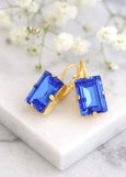 Sapphire Blue Drop Earrings, Bridal Blue Earrings, gift for her