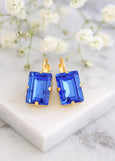 Sapphire Blue Drop Earrings, Bridal Blue Earrings, gift for her