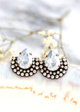 Dusty Blue Earrings, Gift for woman, Bridesmaids Dusty Blue Studs