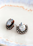Dusty Blue Earrings, Gift for woman, Bridesmaids Dusty Blue Studs