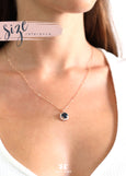 Blue Navy Necklace, Navy Blue Crystal Necklace, Gift For Her