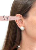 Pearl Turquoise Stud Earrings, Gift For Her, Bridesmaids Earrings