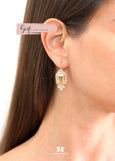 Champagne Earrings, Bridal Champagne Earrings