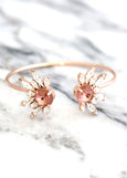 Bridal Bracelet, Bridal Blush Bracelet, Bridal Blush Crystal Bracelet