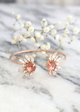 Bridal Bracelet, Bridal Blush Bracelet, Bridal Blush Crystal Bracelet