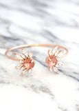 Bridal Bracelet, Bridal Blush Bracelet, Bridal Blush Crystal Bracelet