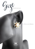 Star Earrings, Rose Cream Pearl Earrings, Pearls Stud Crystal Earrings