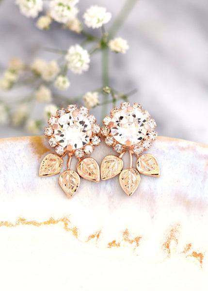 Crystal Stud Earrings, Bridal Crystal Swarovski Stud Earrings