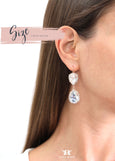 Emerald Chandelier Earrings, Bridal Emerald Drop Lever Back Earrings
