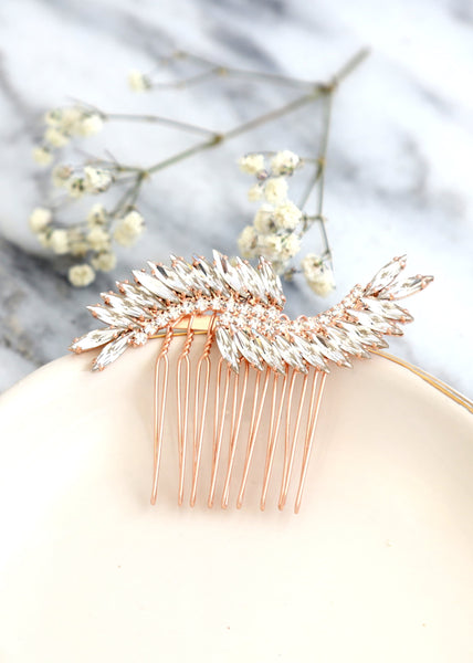 Bridal Hair Comb, Swarovski Hair Crystal Comb