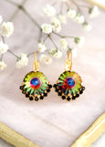 Peacock green Earrings, Peacock Drop Earrings, Gift For Her