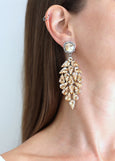 Oversize Earrings,Bridal Statement Earrings,Bridal Chandelier Earrings