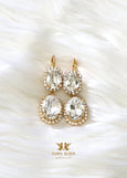Bridal Crystal Earrings, Statement Clear Crystal Chandelier Earrings