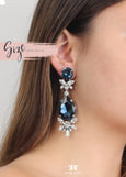 Statement Bridal Earrings, White Opal Chandelier Bridal Earrings