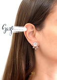 Emerald Stud Earrings, Bridal Emerald Crystal Stud Earrings
