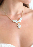 Bridal Crystal Necklace, Bridal Statement necklace