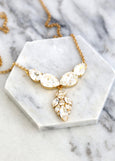 Bridal Crystal Necklace, Bridal Statement necklace