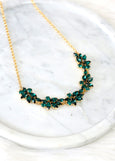 Emerald Green Necklace, Bridal Emerald Necklace