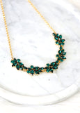 Emerald Green Necklace, Bridal Emerald Necklace