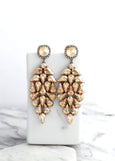 Oversize Earrings,Bridal Statement Earrings,Bridal Chandelier Earrings