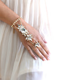 Hand Bracelet, Hand Jewelry, Bridal Hand Jewelry, Ring Bracelet