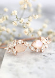 Bridal Bracelet, Ivory Bracelet, Rose Gold Bracelet