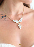 Bridal Crystal Necklace, Bridal Statement necklace