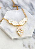 Bridal Crystal Necklace, Bridal Statement necklace
