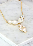 Bridal Crystal Necklace, Bridal Statement necklace