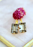 Gray Drop Earrings, Dark Gay Earrings, Bridal Gray Earrings