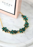 Emerald Green Necklace, Bridal Emerald Necklace