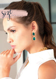 Bridal Navy Blue Earrings, Navy Blue Chandelier Earrings