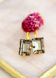 Gray Drop Earrings, Dark Gay Earrings, Bridal Gray Earrings