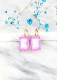 Purple Earrings, Purple Ultra Drop Earrings, Bridal Lilac Earrings, Lilac Earrings, Gift For Her, Ultra Purple Crystal Gold Earrings